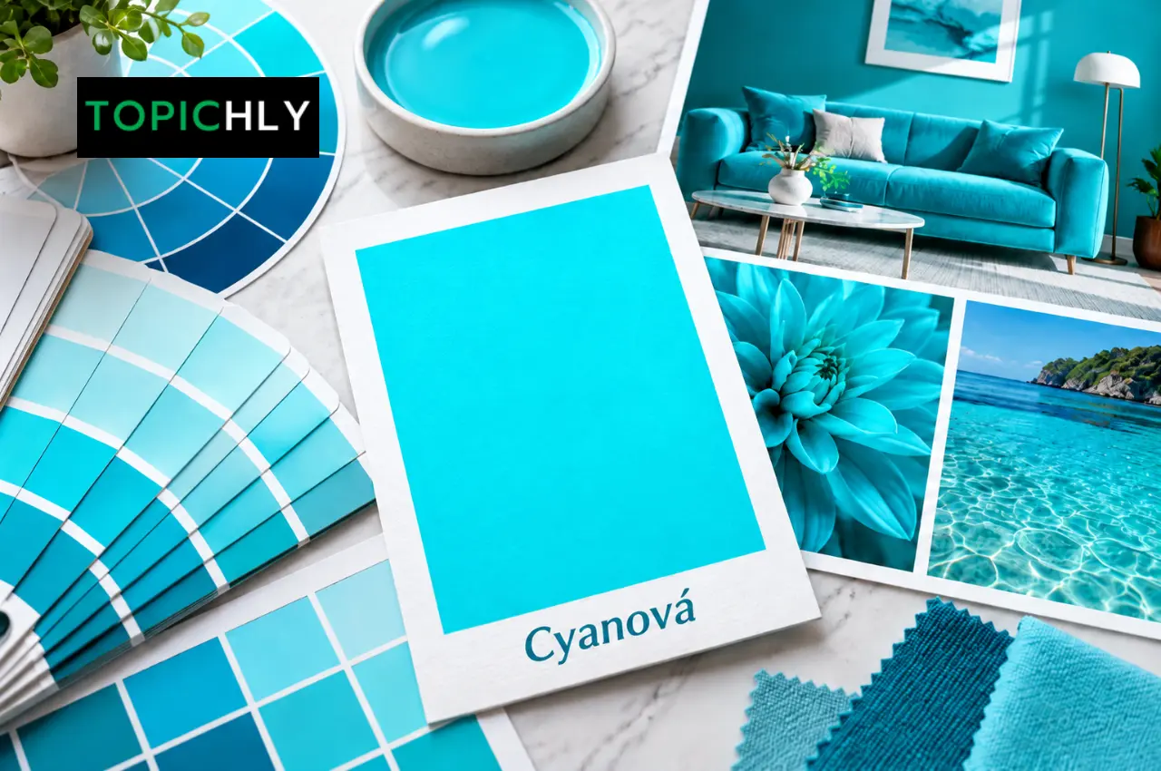 cyanová